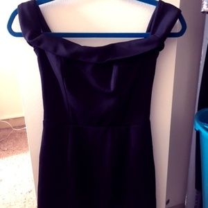 Black Kittenish Off The Shoulder Dress